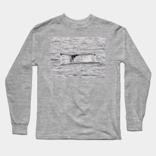 Whale Waterfall Long Sleeve T-Shirt